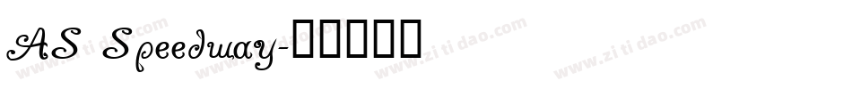 AS Speedway字体转换